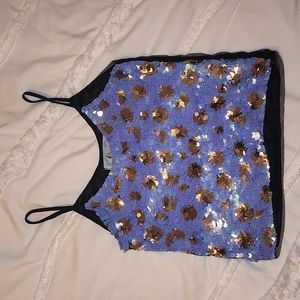 Sold - Vintage Sequence crop top